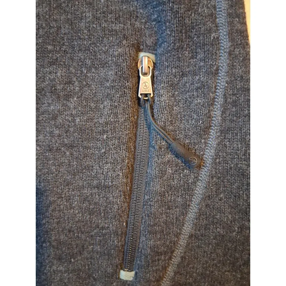 Aigle Mens size Medium Full Zip Wool Outdoors Outerwear‎ Hiking Gorpcore Jacket